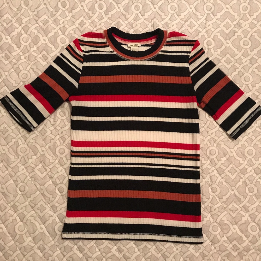 Striped Fitted Top